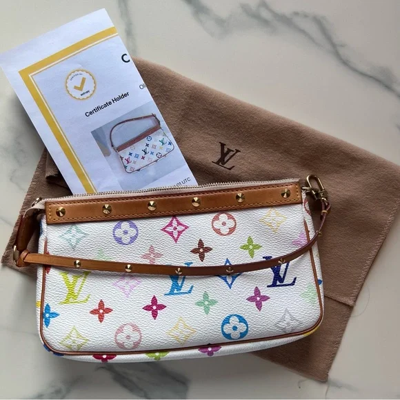 Iconic, Authentic Louis Vuitton Monogram Multicolore Pochette Accessoires - Picture 1 of 16